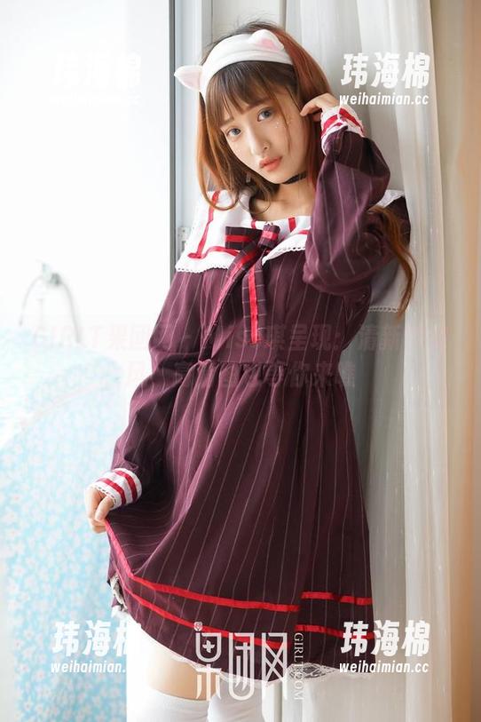 GIRLT果团网 - Miss琪呈现：清新学妹风，高清图包等你来瞧-玮海棉