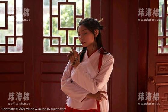 MiiTao蜜桃社 - 陆萱萱Cecilia的天台全套原图，满屏都是人生啊，让人想“哎呀，不能再看了！”-玮海棉