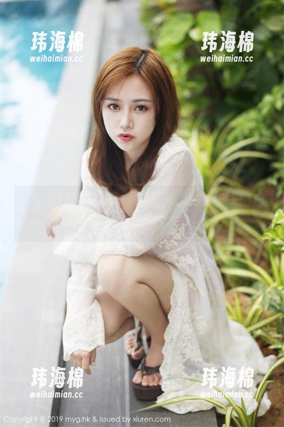MyGirl美媛馆 - 伊雨蔓Fiona在线：白裙，这得是有多懒才穿成这样吧-玮海棉