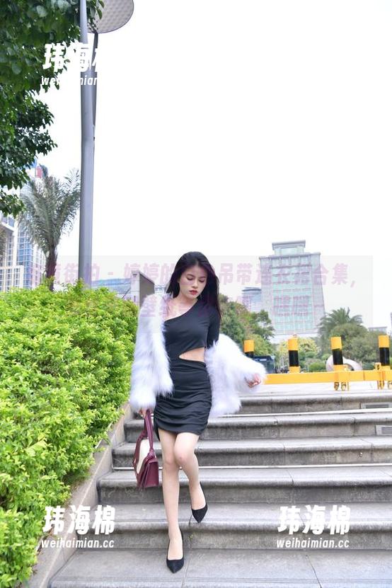 魔镜街拍 - 婷婷的白色吊带连衣裙合集，黑丝美腿壁纸等你来瞧，嘿嘿～-玮海棉